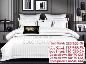 Royal Comfort Camel Gold Satin Striped Duvet & Sheet Set