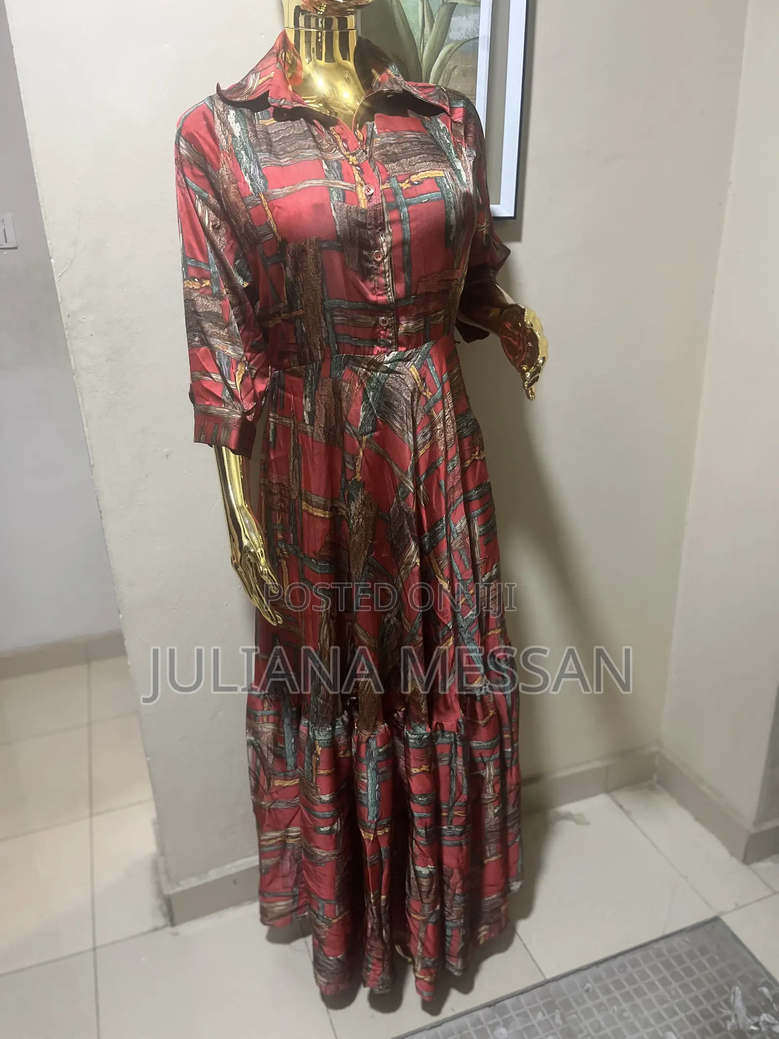 Maxi Skirt Dress for Middle Age Women for Church and Special Occasion