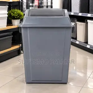 25L Push-Lid Dustbin – Blue, Grey or Green