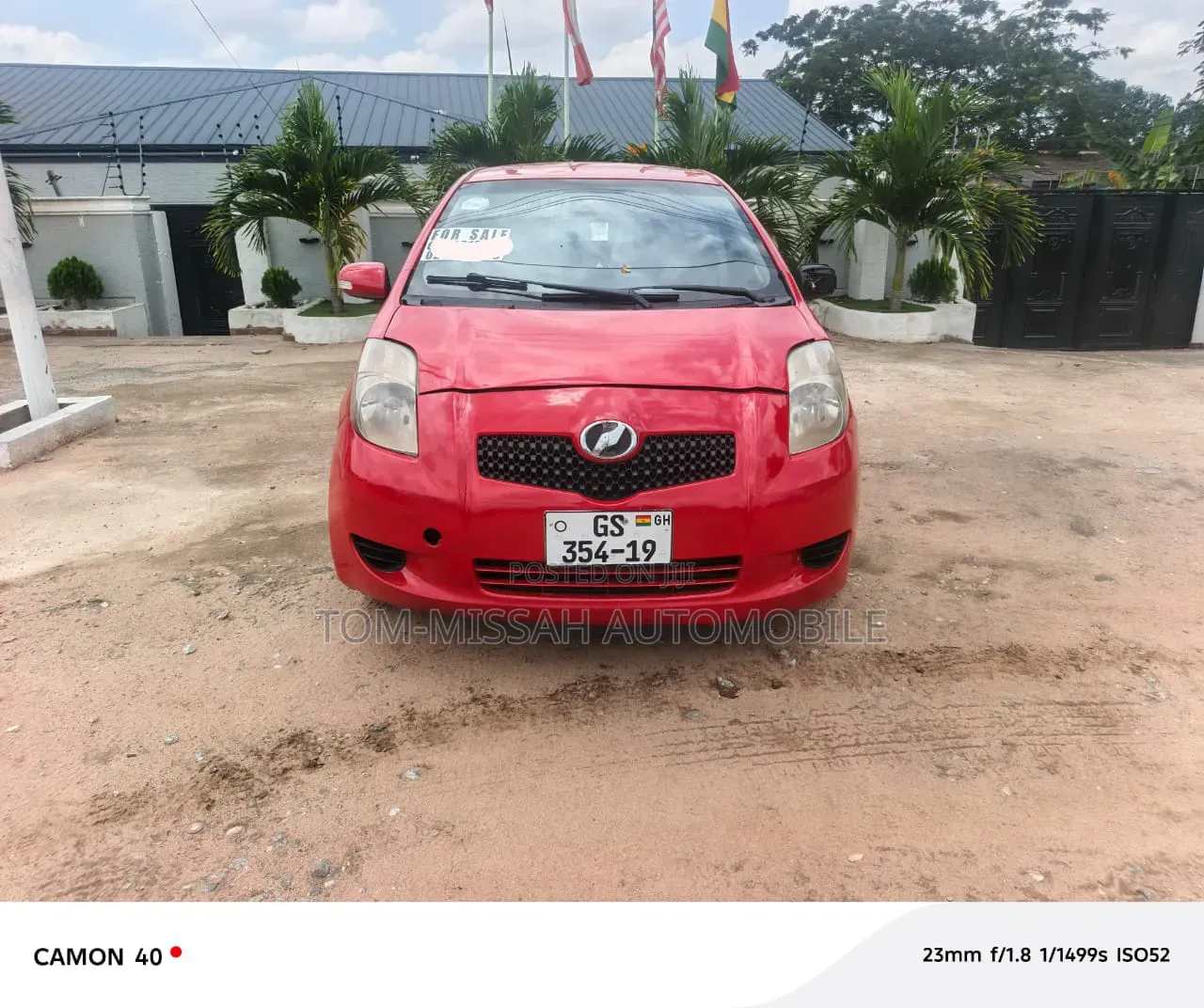 Toyota Vitz 1.3 AWD 3dr 2010 Red