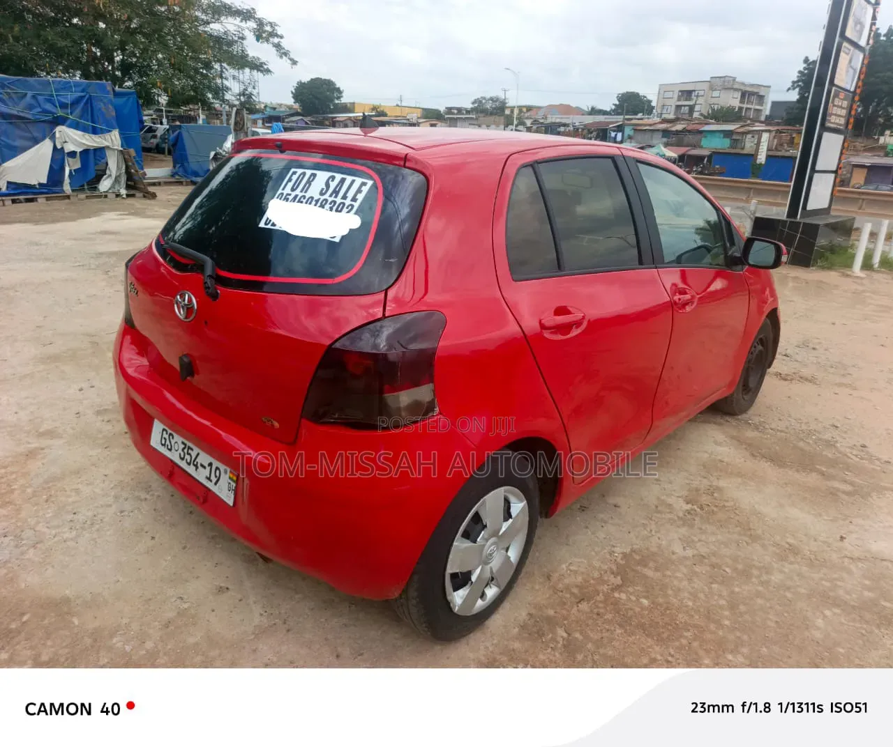 Toyota Vitz 1.3 AWD 3dr 2010 Red