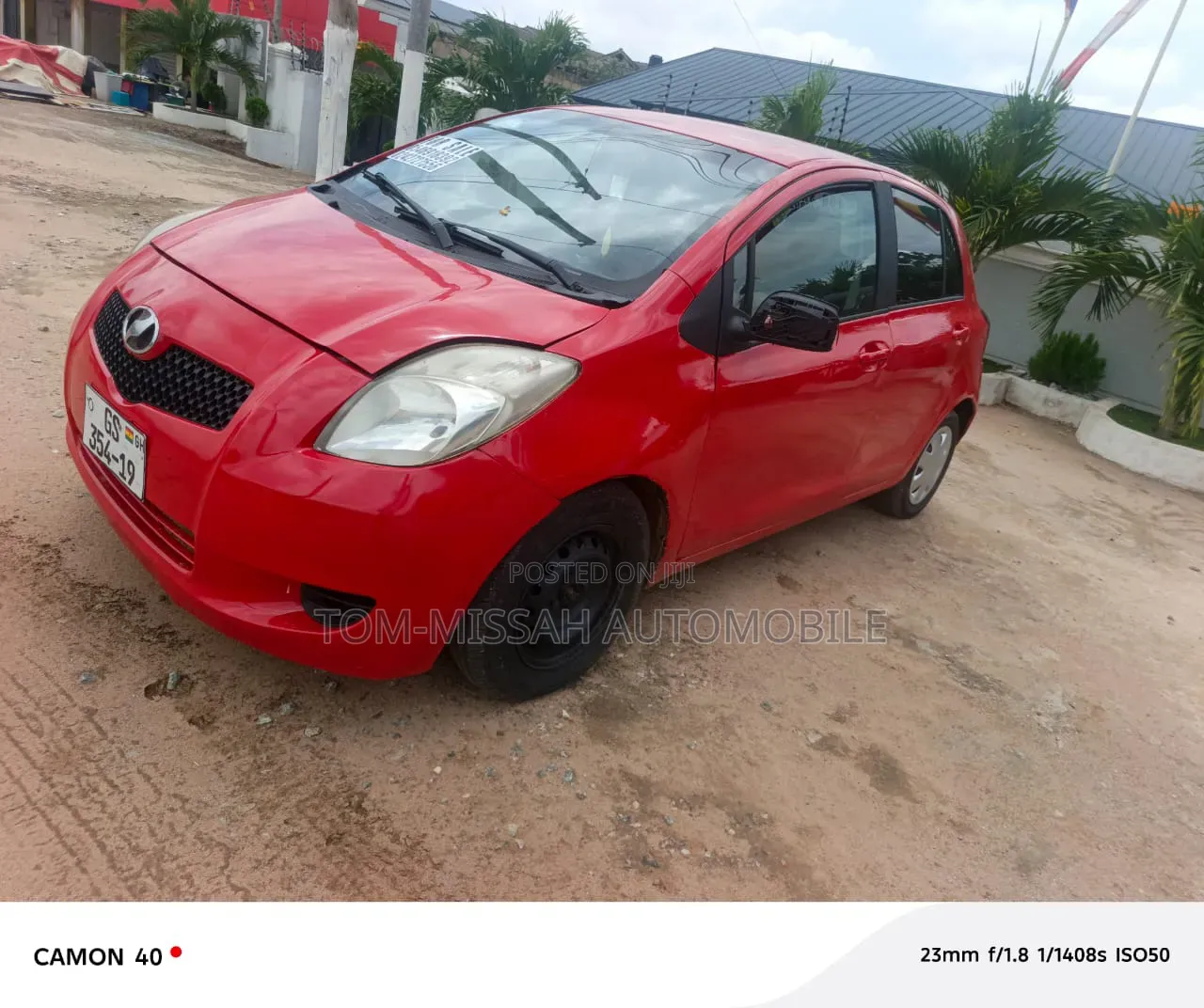 Toyota Vitz 1.3 AWD 3dr 2010 Red