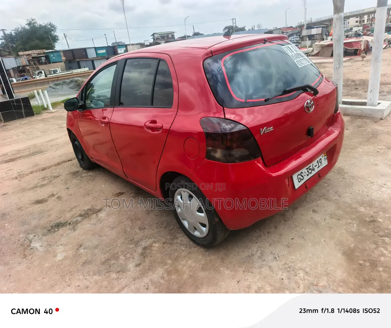 Toyota Vitz 1.3 AWD 3dr 2010 Red
