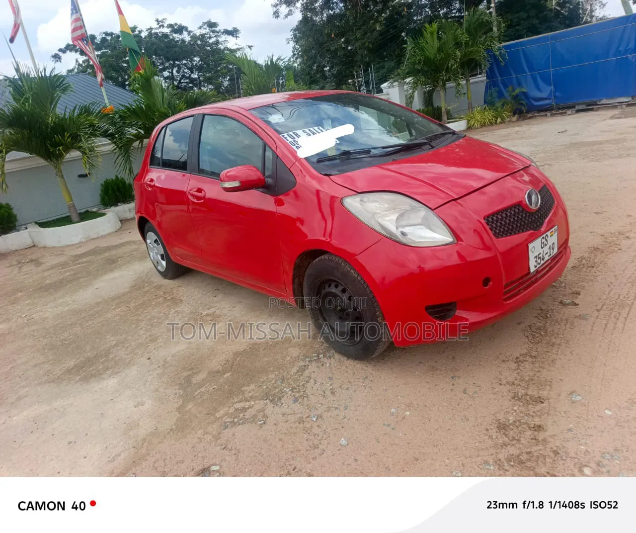 Toyota Vitz 1.3 AWD 3dr 2010 Red