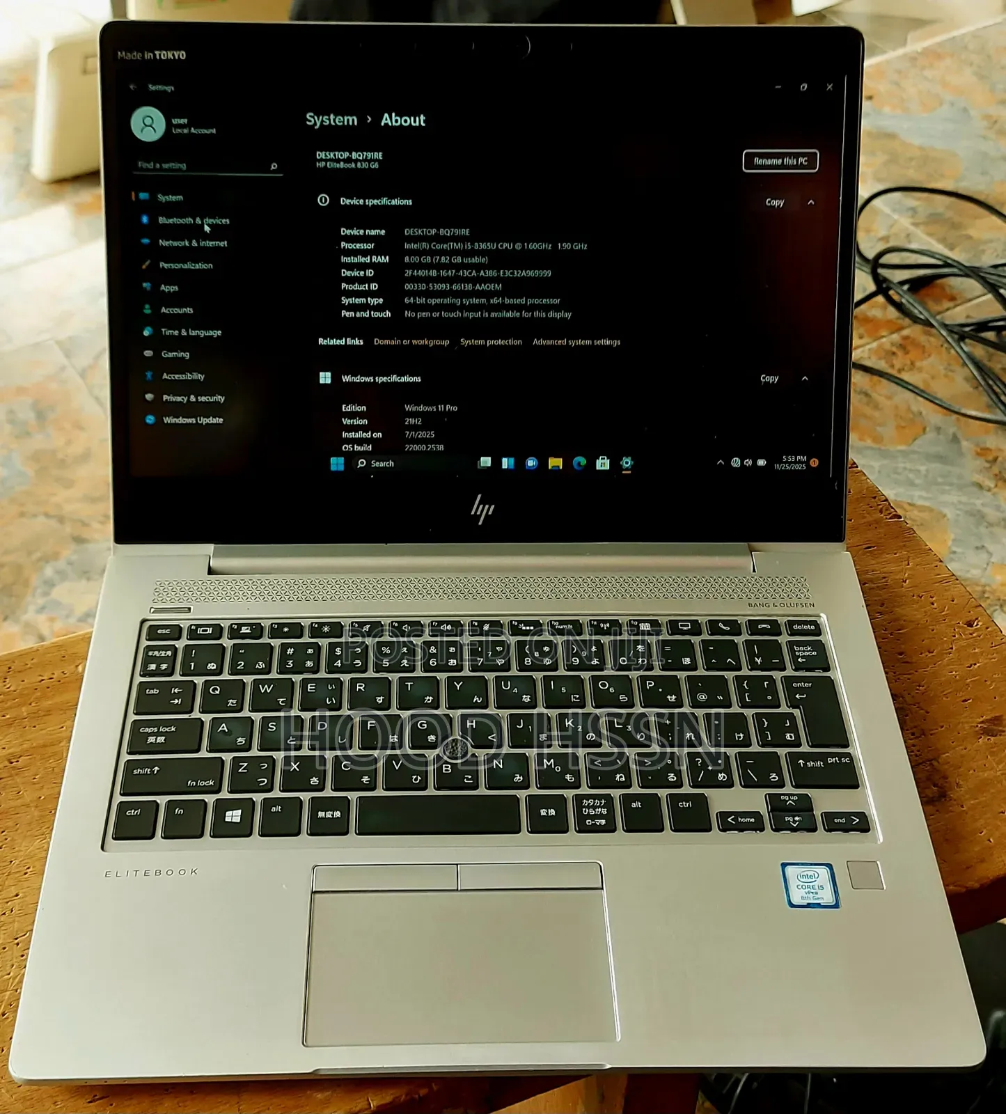 Laptop HP EliteBook 840 G6 8GB Intel Core i5 HDD+SSD 256GB