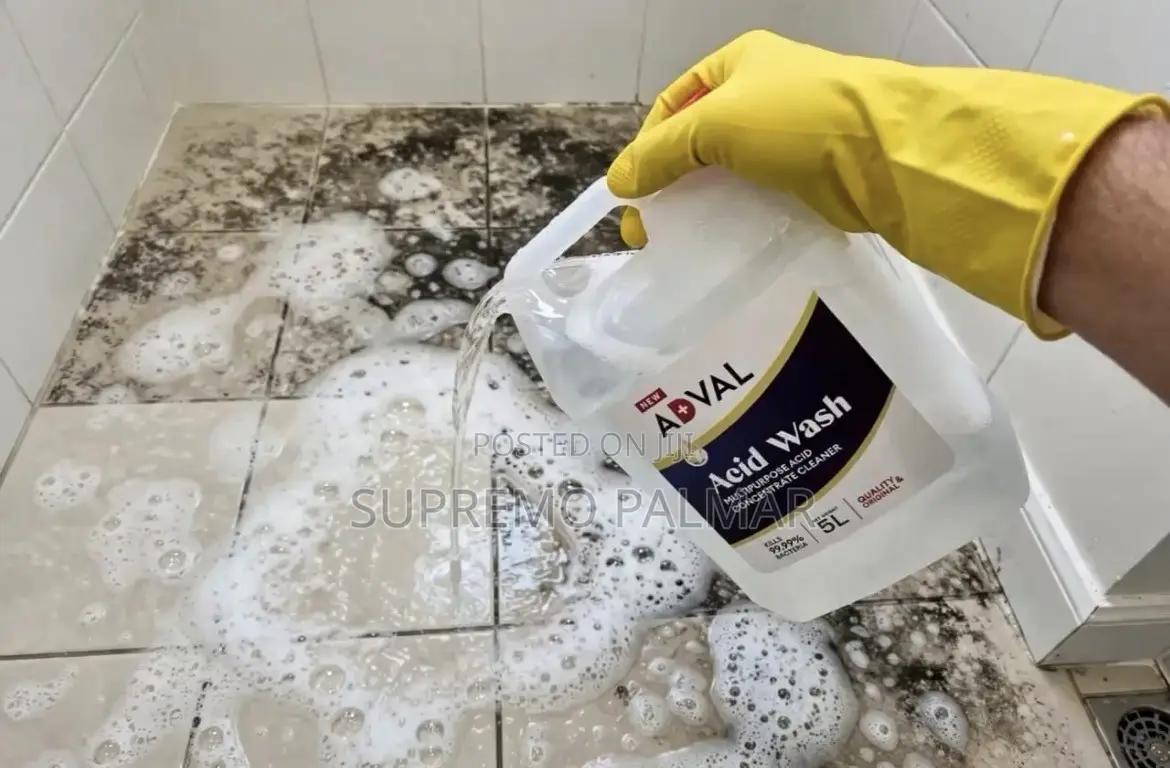 5L Acid Wash Concentrate - Heavy-Duty Cleaner for Tiles Floor, Toilet