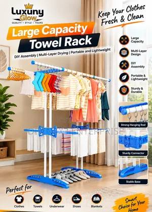 Multi-Tier Foldable Clothes Towel Drying Rack