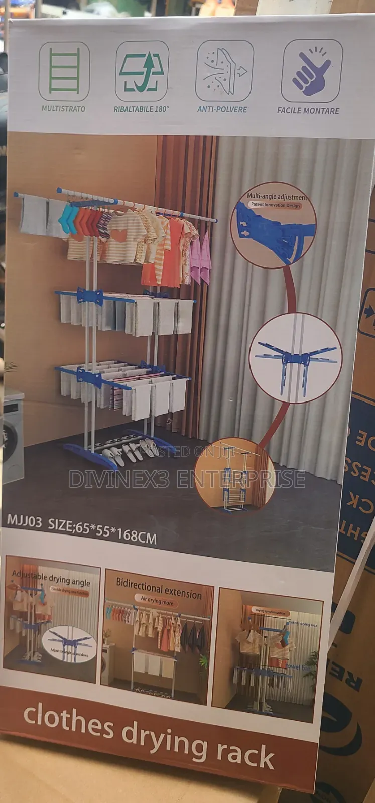 Multi-Tier Foldable Clothes Towel Drying Rack