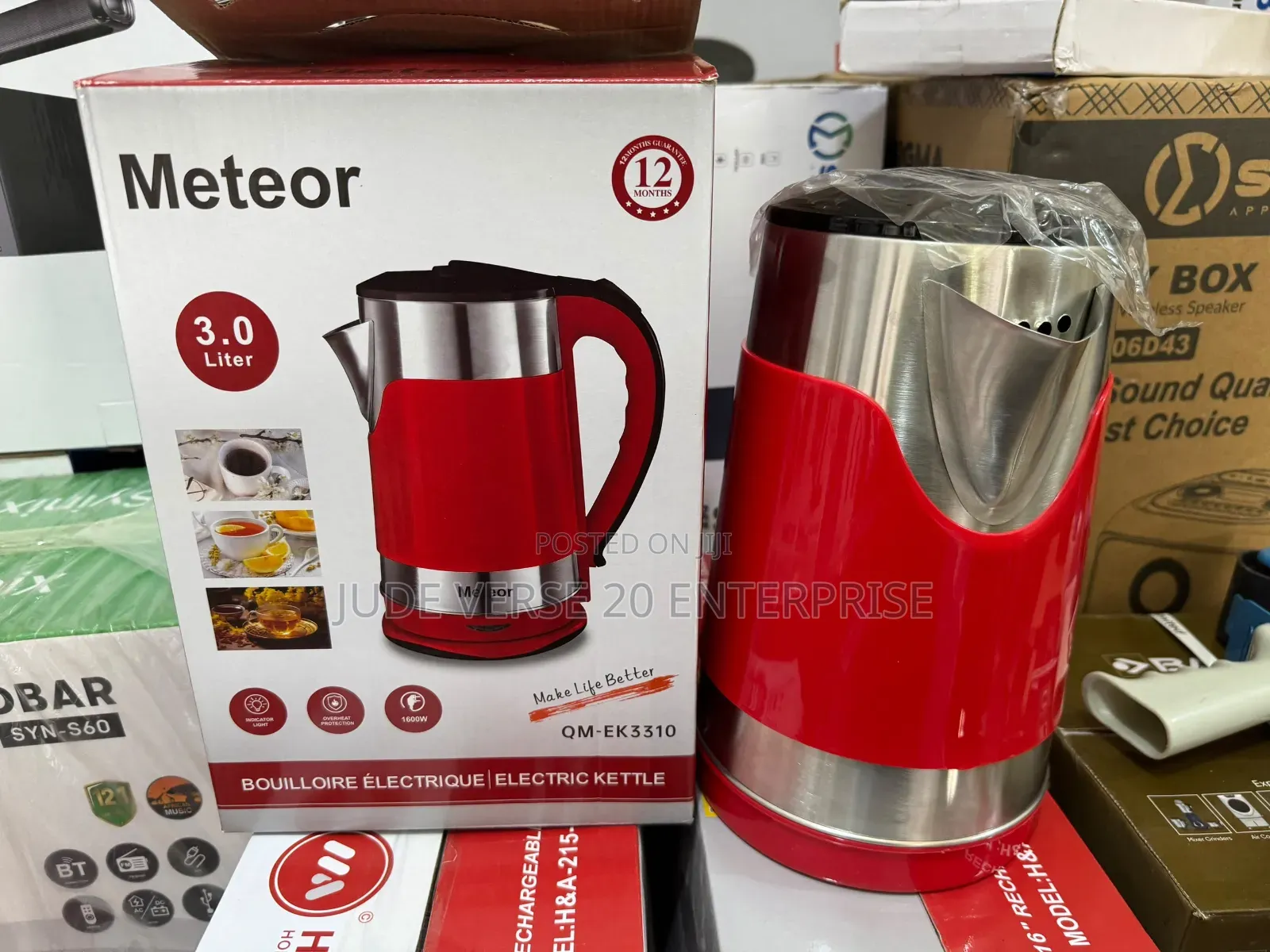 Meteor Electric Kettle 3L