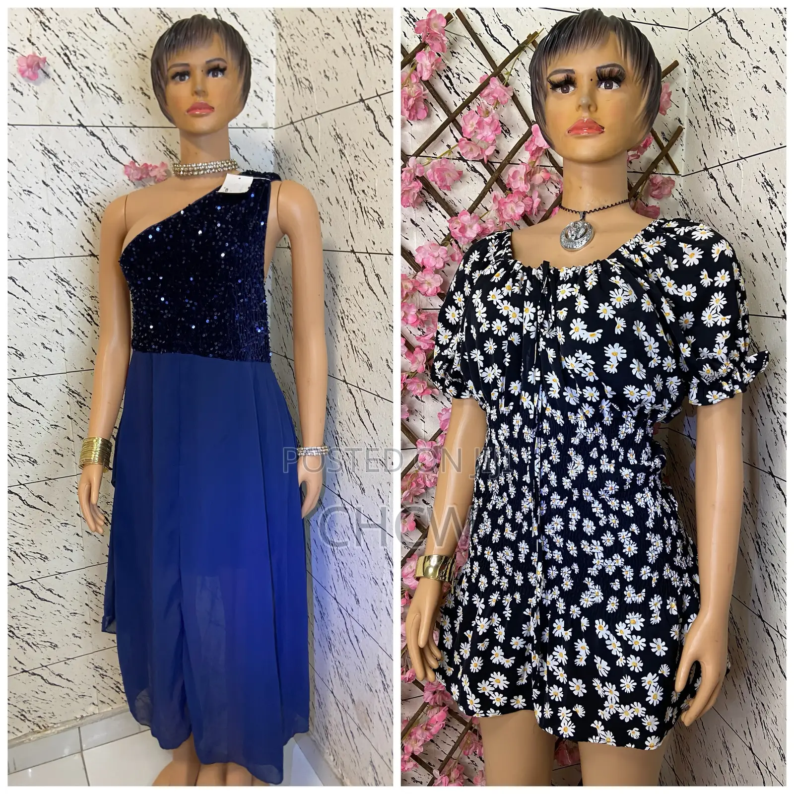 New 2Pieces of Ladies Stunning Dresses Both for 100 Cedis