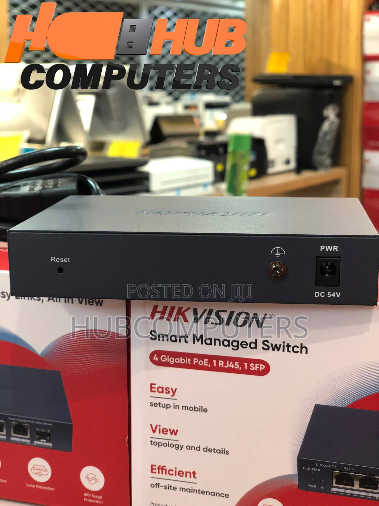 Hikvision DS-3E1506P-EI/M-4P1T1F 4Port Gigabit PoE Smart Manage Switch