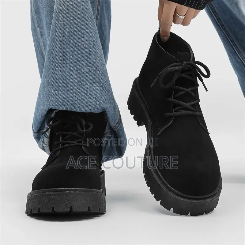 Mens Derby Suede Boots