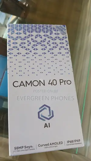 New Tecno Camon 40 Pro 5G 256 GB Black