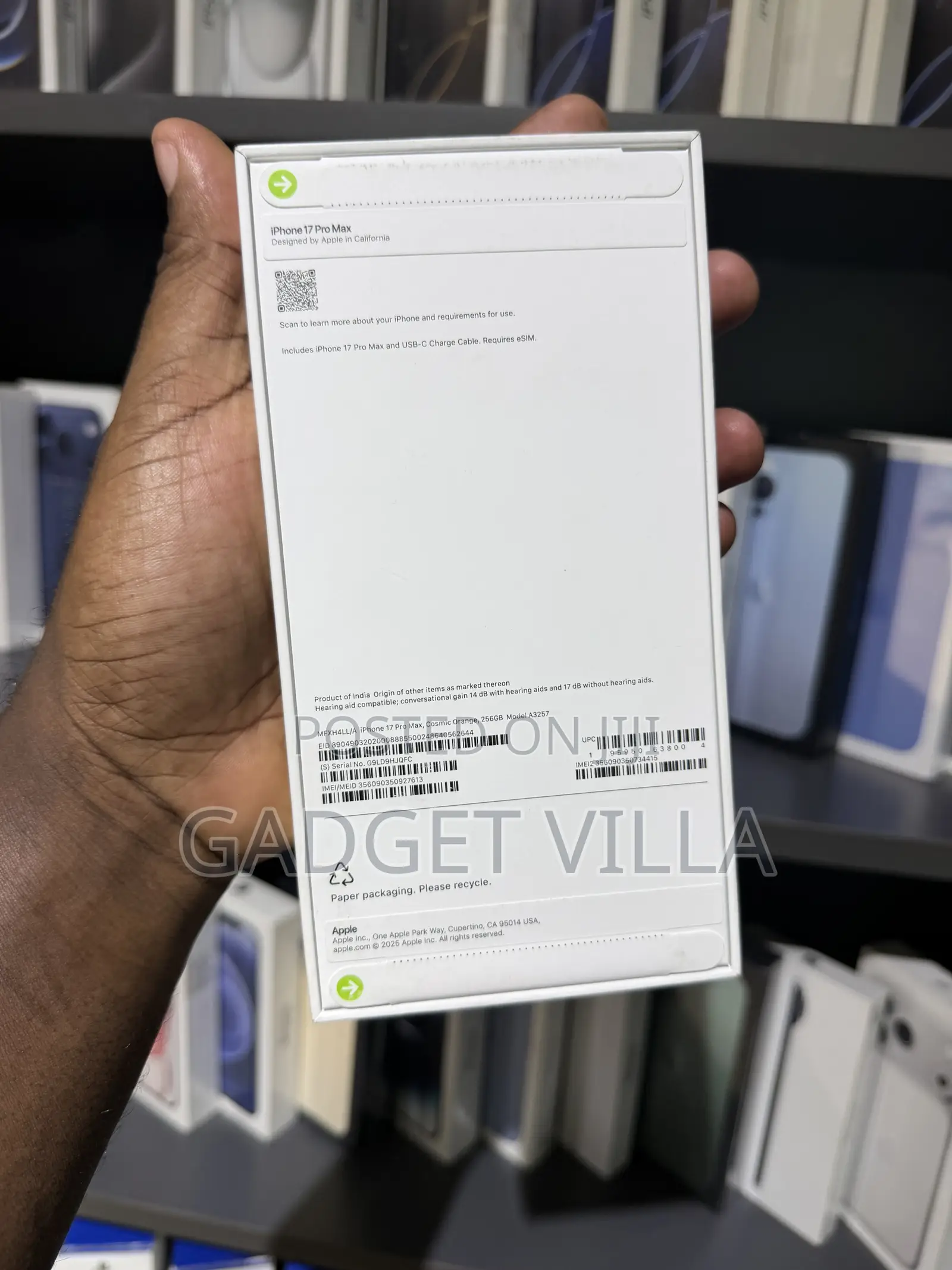 New Apple iPhone 17 Pro Max 256 GB Orange