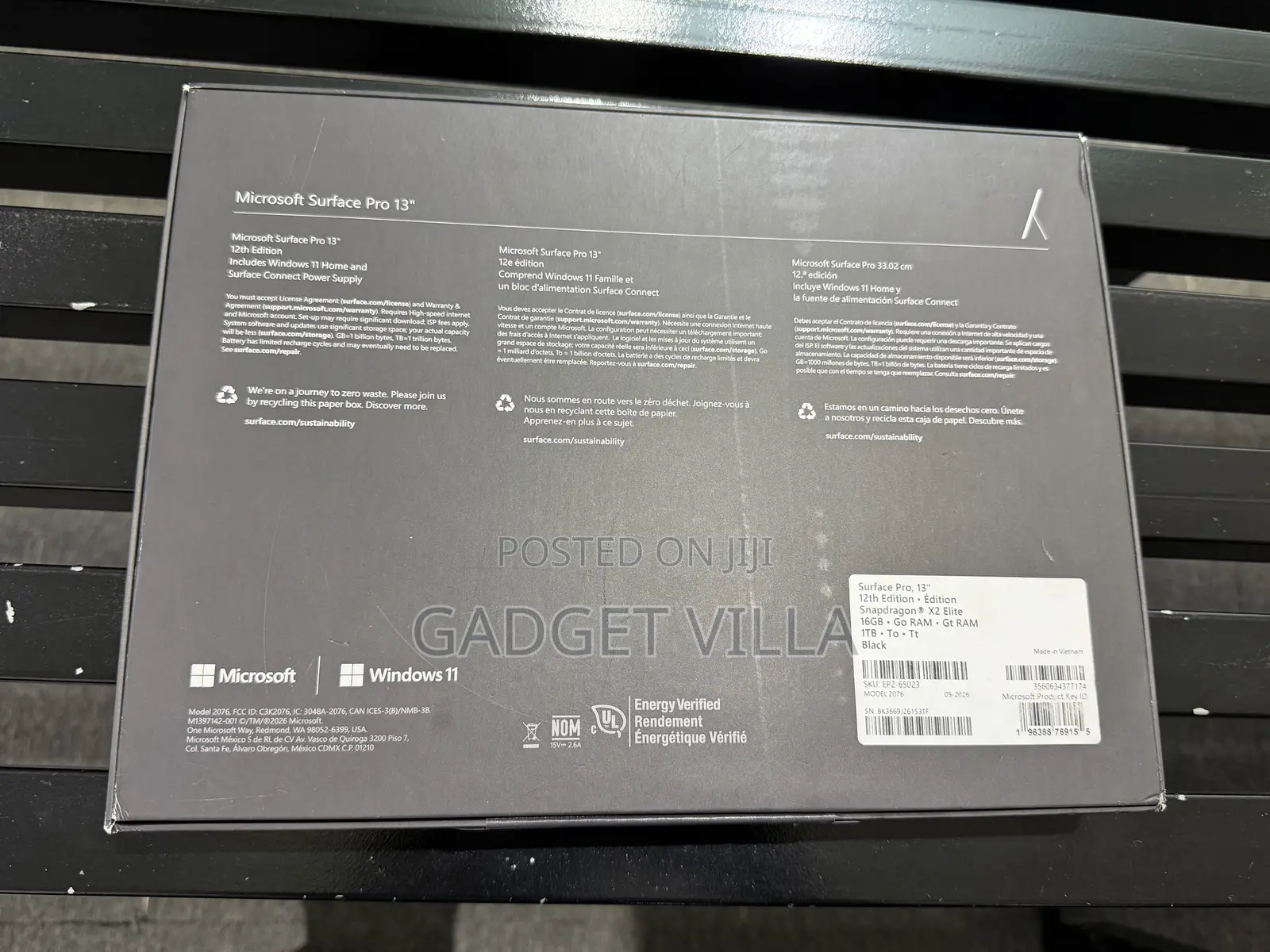New Microsoft Surface Pro 1 TB Black