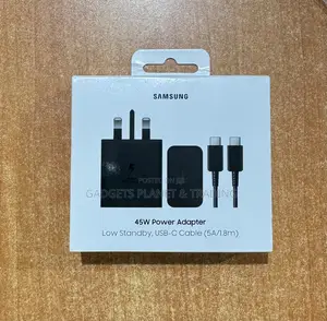 Original Samsung 45W Power Adapter With USB-C to USB-C Cable (5a/1.8m)