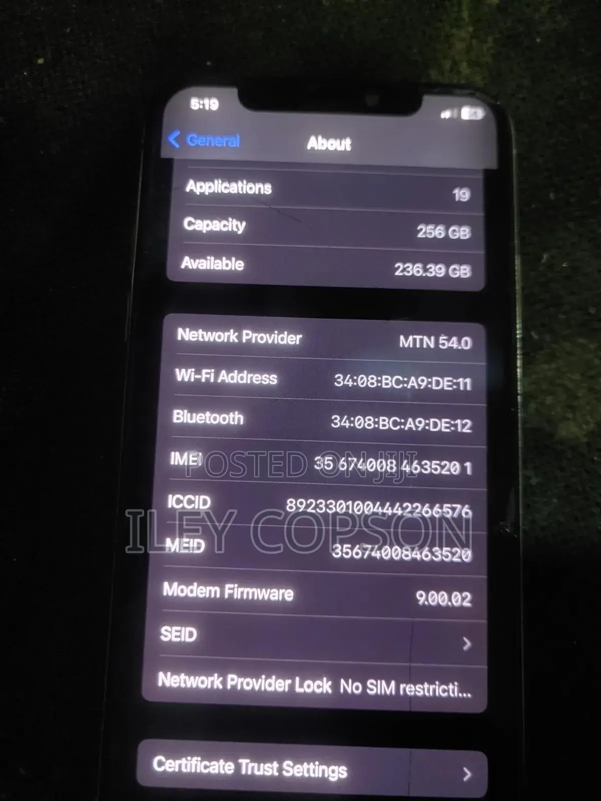 Apple iPhone X 256 GB White