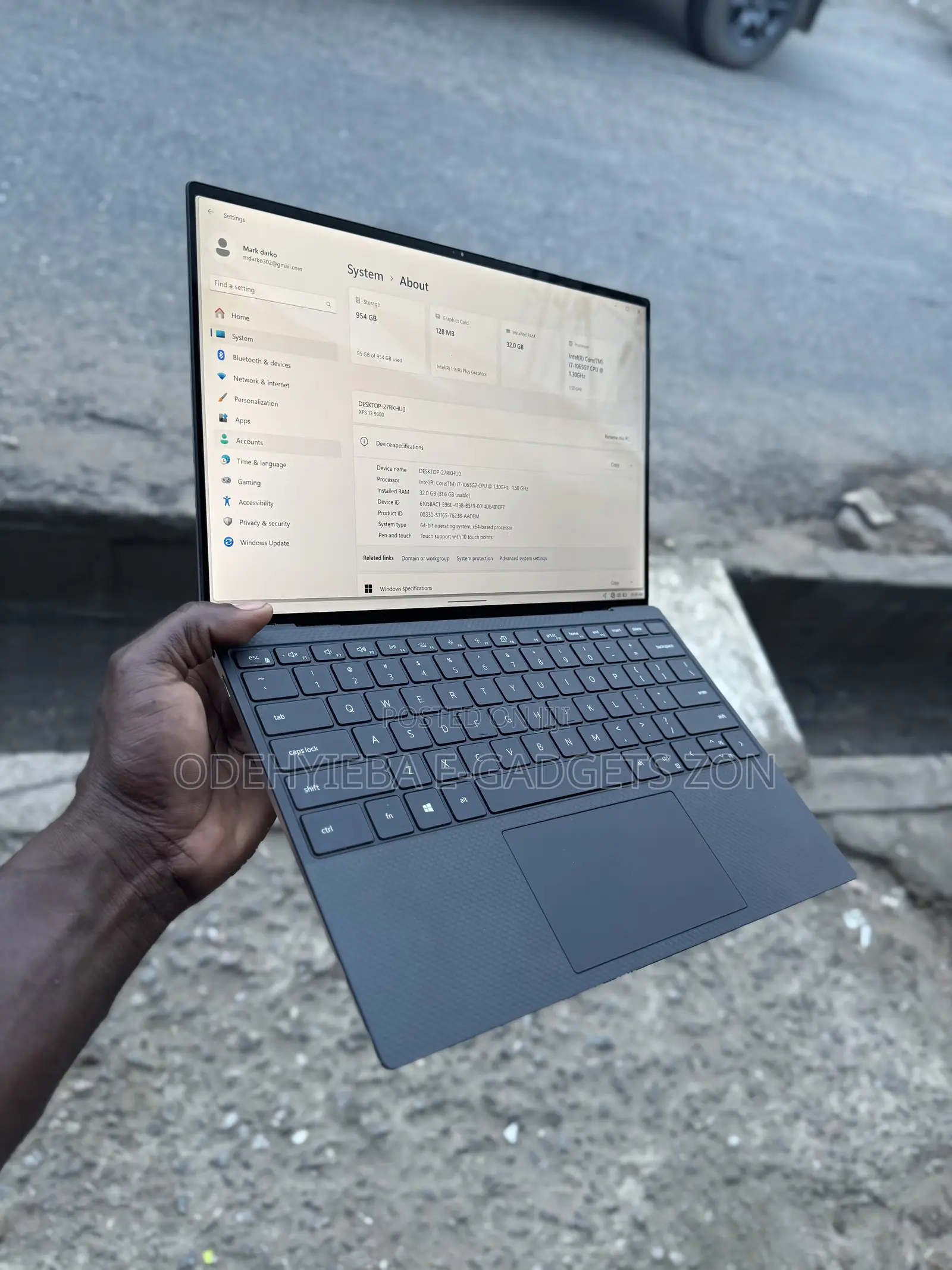 Laptop Dell XPS 13 9300 32GB Intel Core i7 SSD 1T