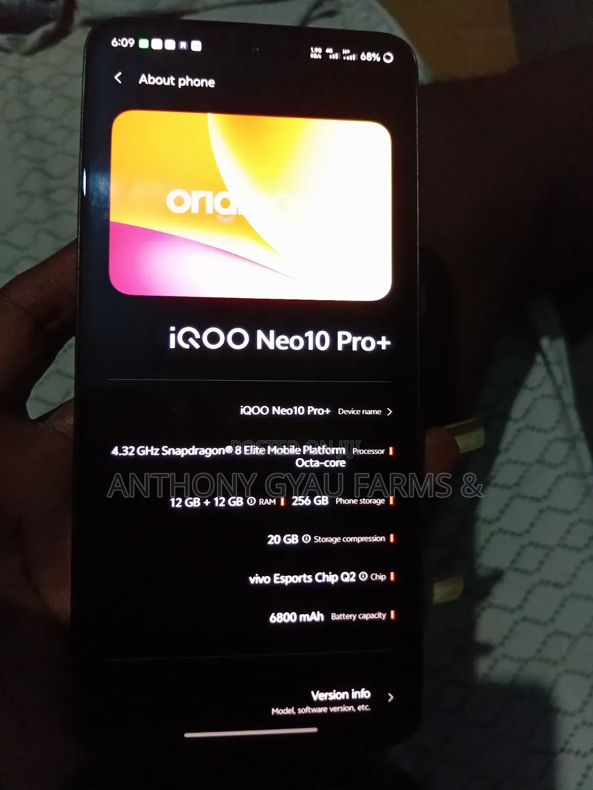 iQOO Neo11 256 GB Black