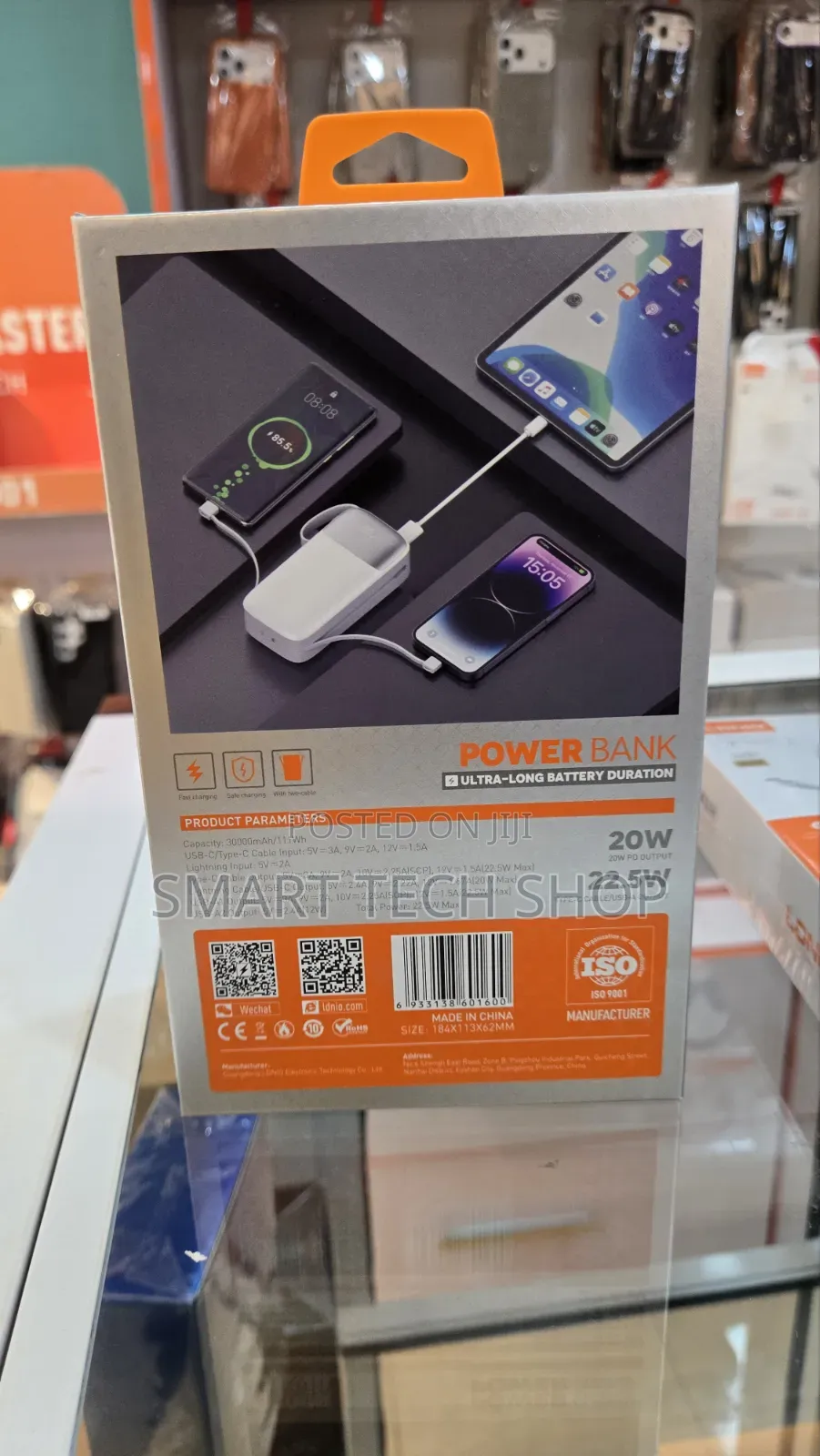 LDNIO PQ30 30000mAh Power Bank a Portable Fast-Charging External