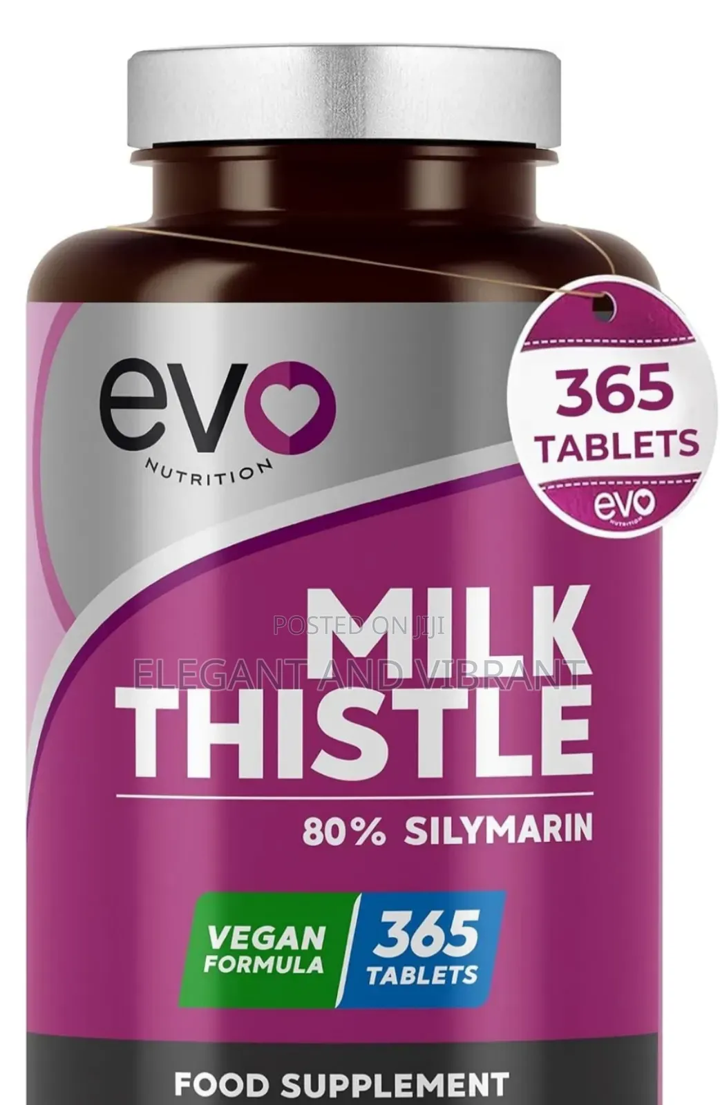 Milk Thistle, 80% Silymarin, 365 Tablets