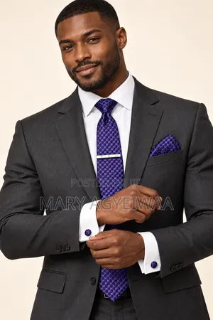 Premium Men’s Tie Set With Cufflinks Tie Clip