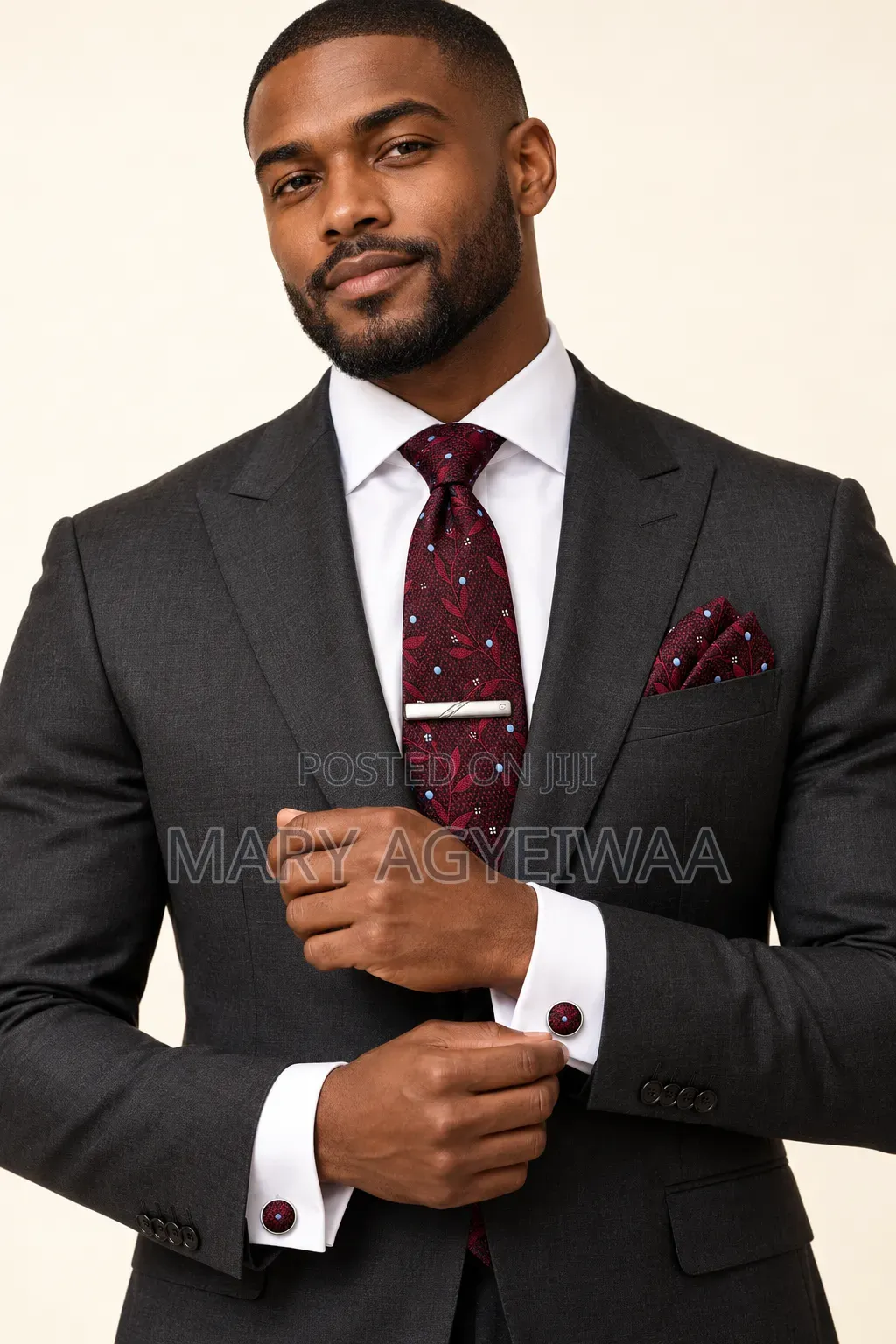 Premium Men’s Tie Set With Cufflinks Tie Clip