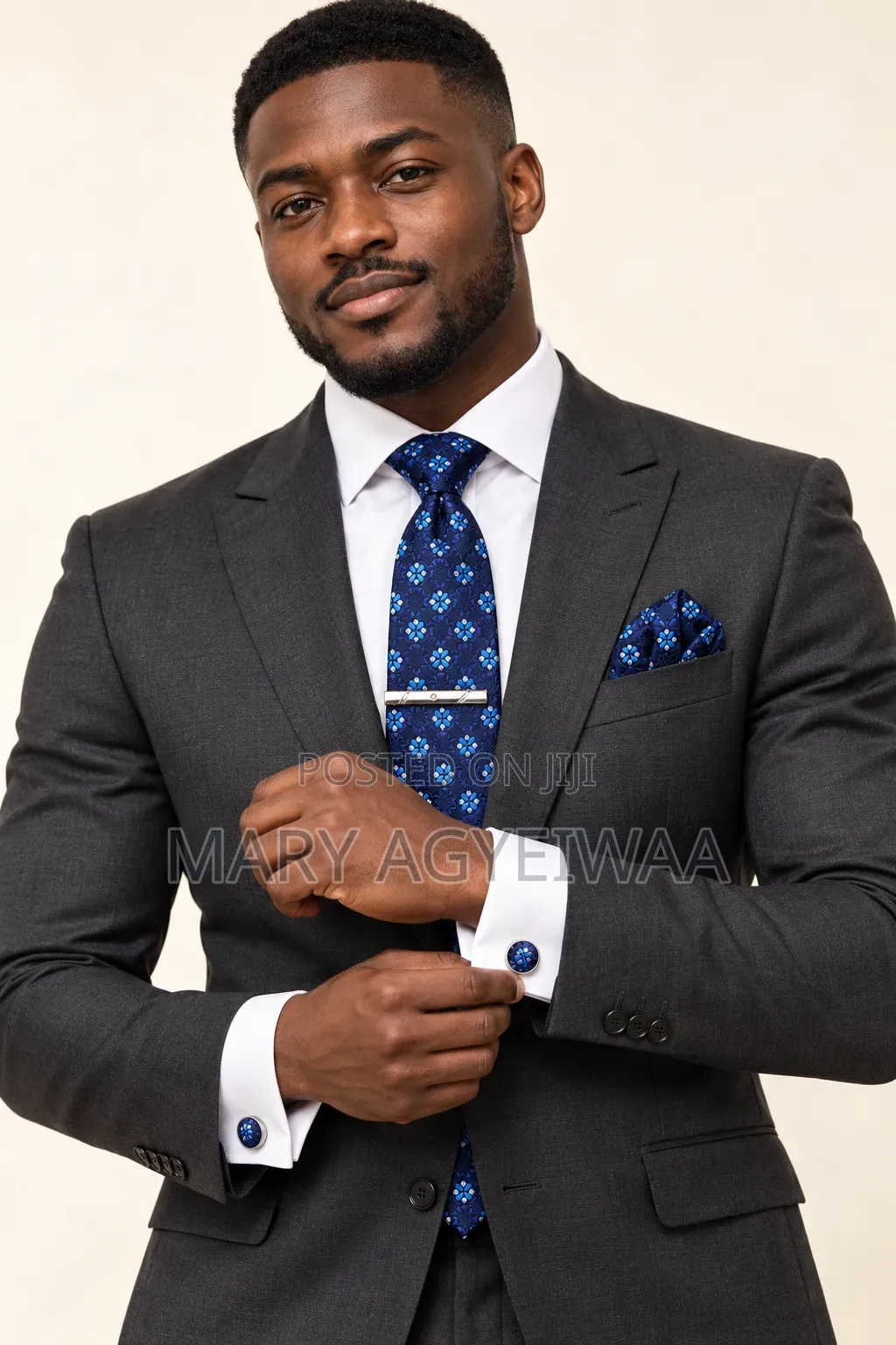 Premium Men’s Tie Set With Cufflinks Tie Clip