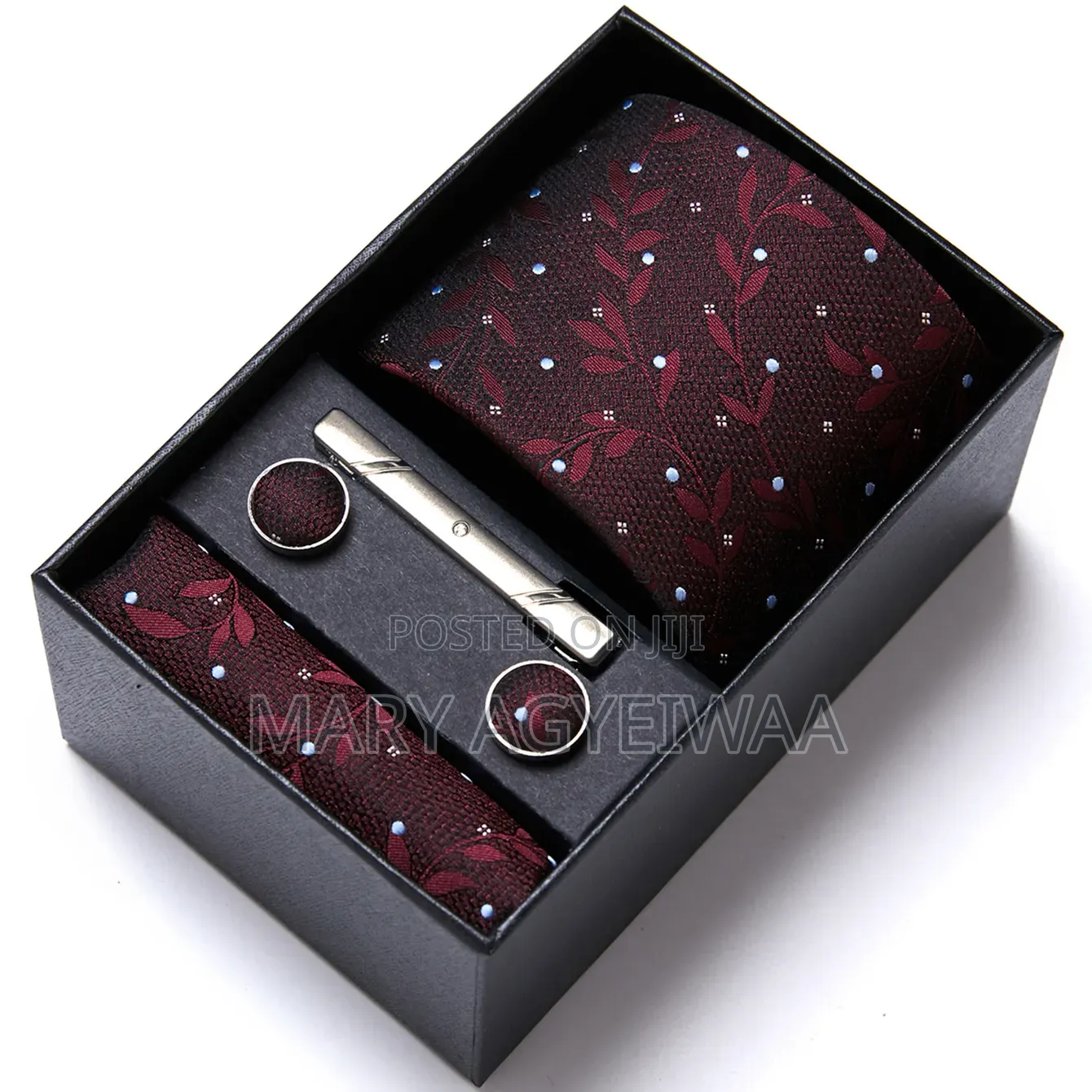 Premium Men’s Tie Set With Cufflinks Tie Clip