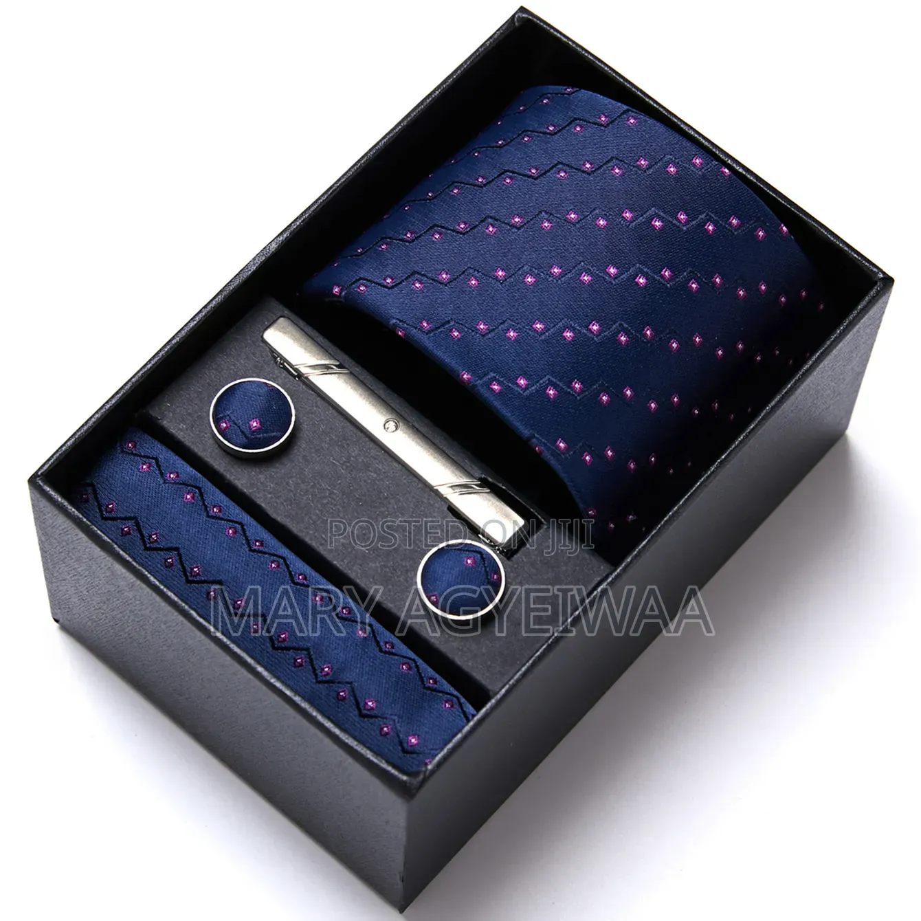 Premium Men’s Tie Set With Cufflinks Tie Clip