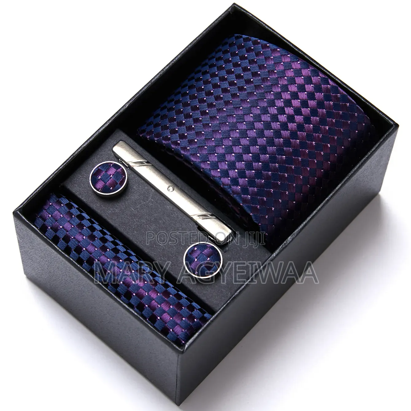Premium Men’s Tie Set With Cufflinks Tie Clip