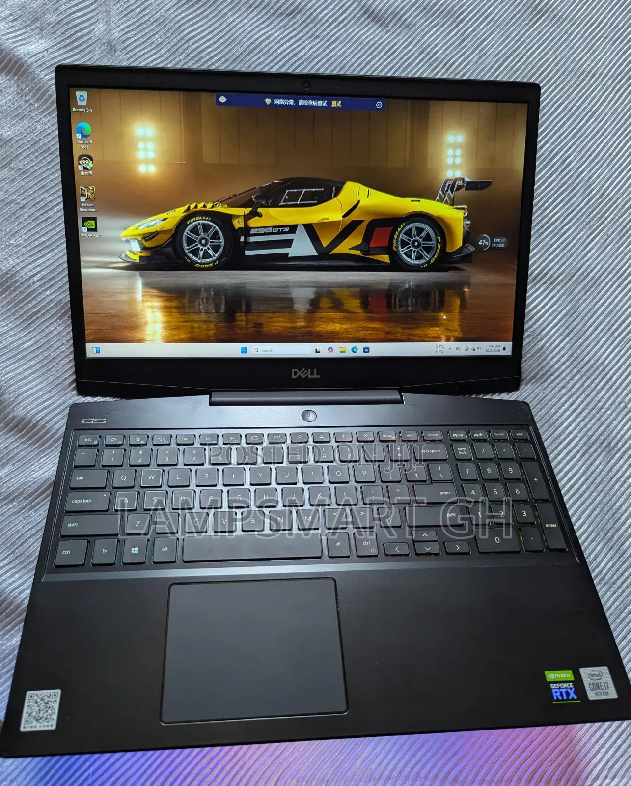 Laptop Dell G15 5530 8GB Intel Core i7 SSD 256GB