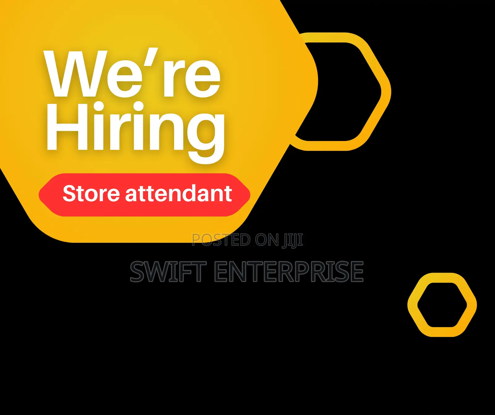 Store Attendant - Male (SHS Graduates Only)