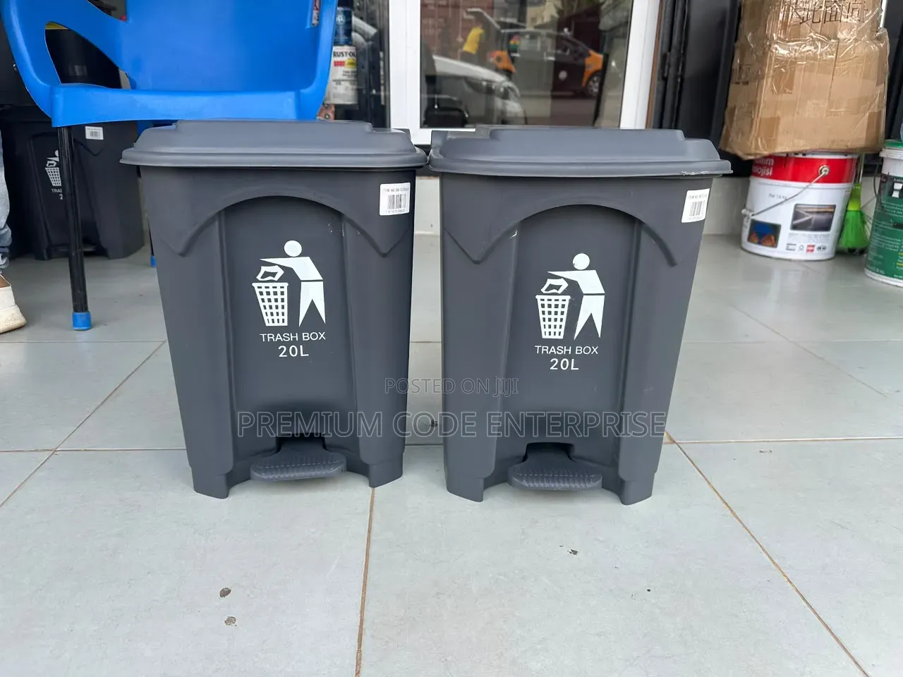 20 Liter Pedal Bin Black