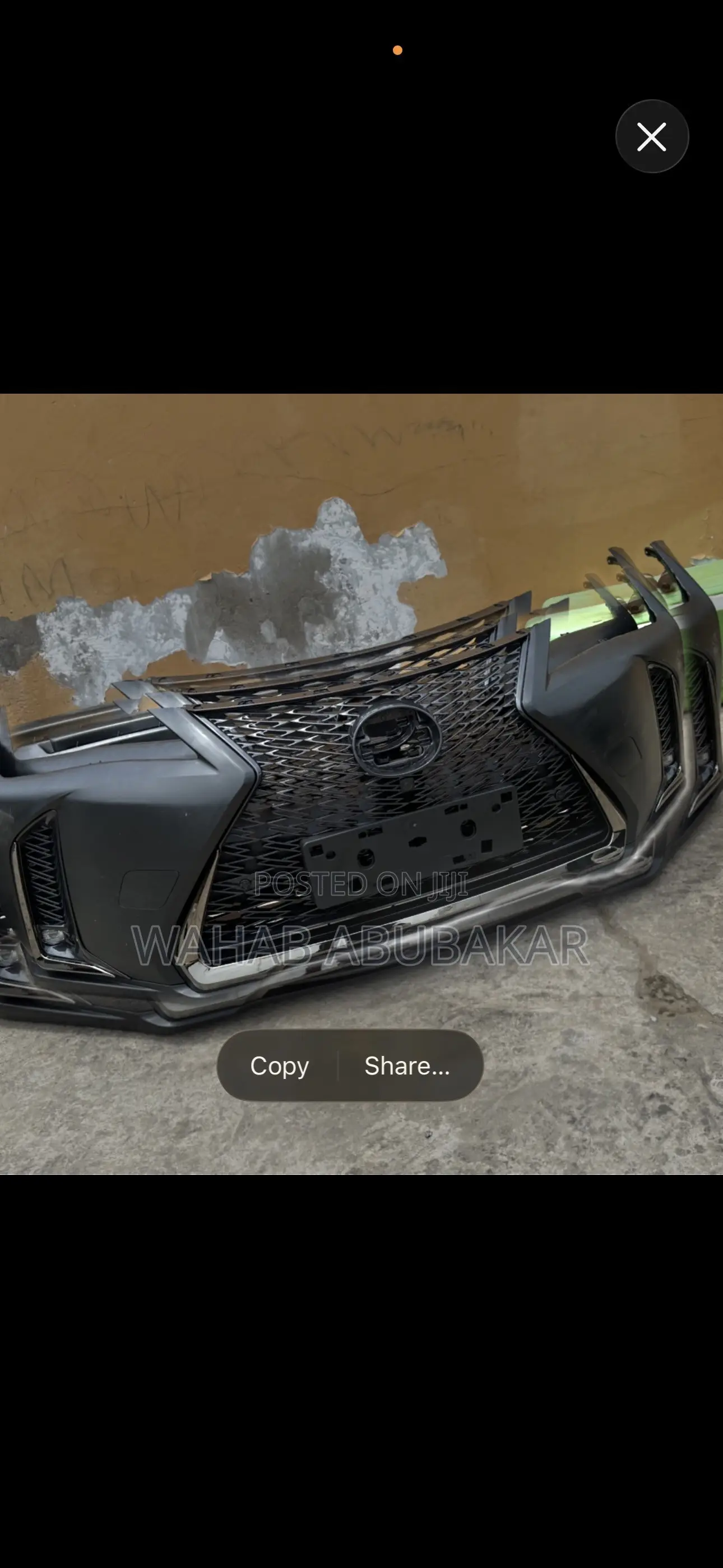 UX200 2021 Front Bumper Complete