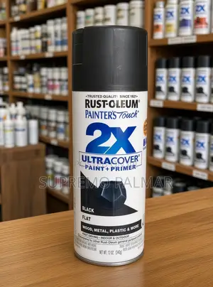 Rust-Oleum 2X Ultra Cover 12oz – Flat Black Paint & Primer Spray