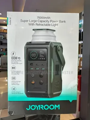Joyroom Super Large 75000mAh Capacity Powerbank With Retractable Light