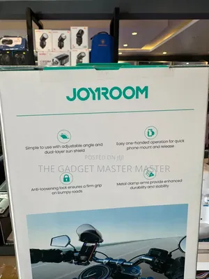 Joyroom Helmet-Style Sunshade Bike Phone Holder