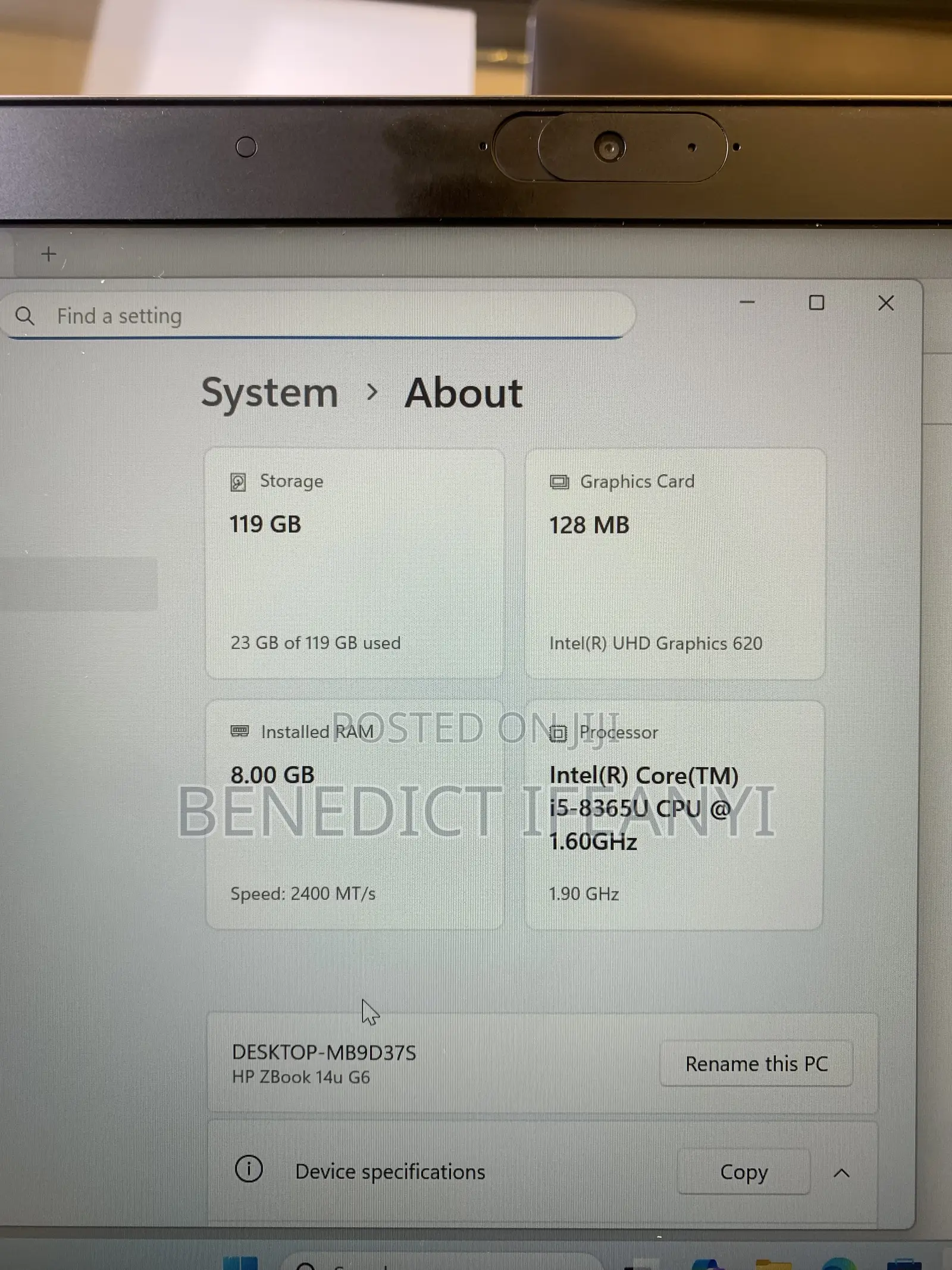 Laptop HP ZBook 14u G6 8GB Intel Core i5 SSD 256GB