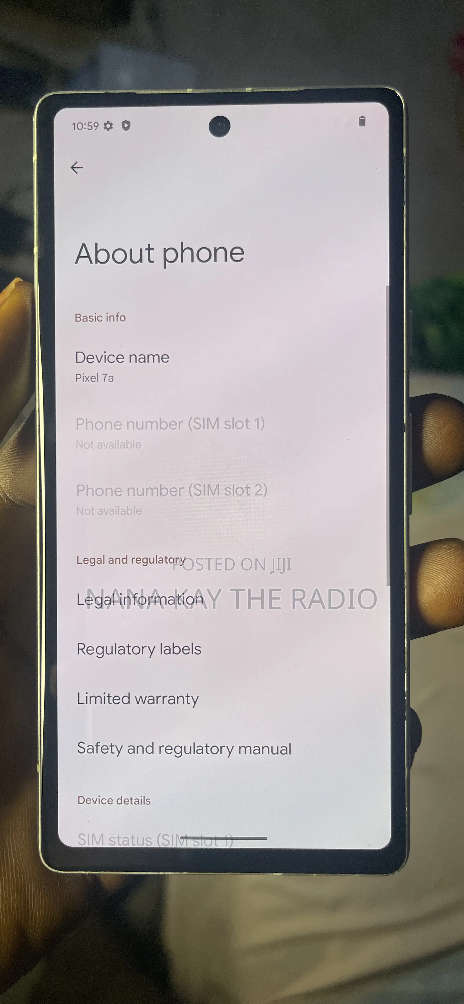 Google Pixel 7a 128 GB Black