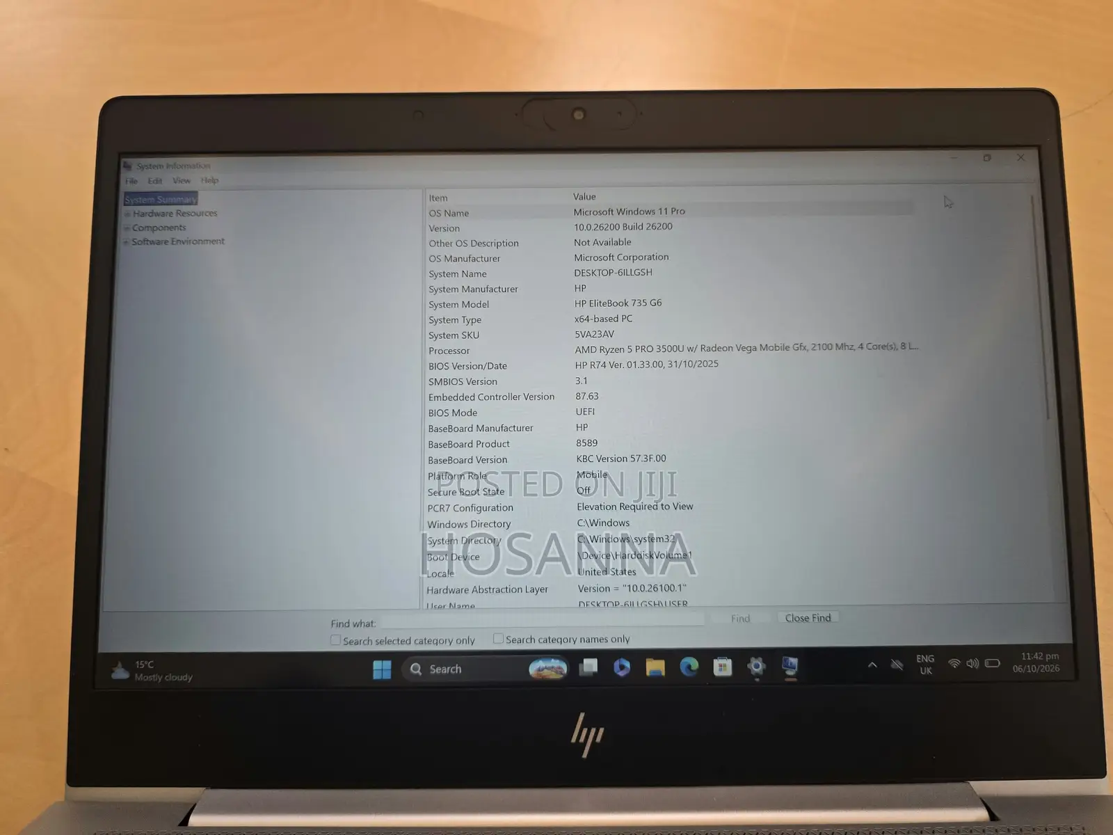 Laptop HP EliteBook 735 G6 16GB AMD Ryzen 5 SSD 256GB