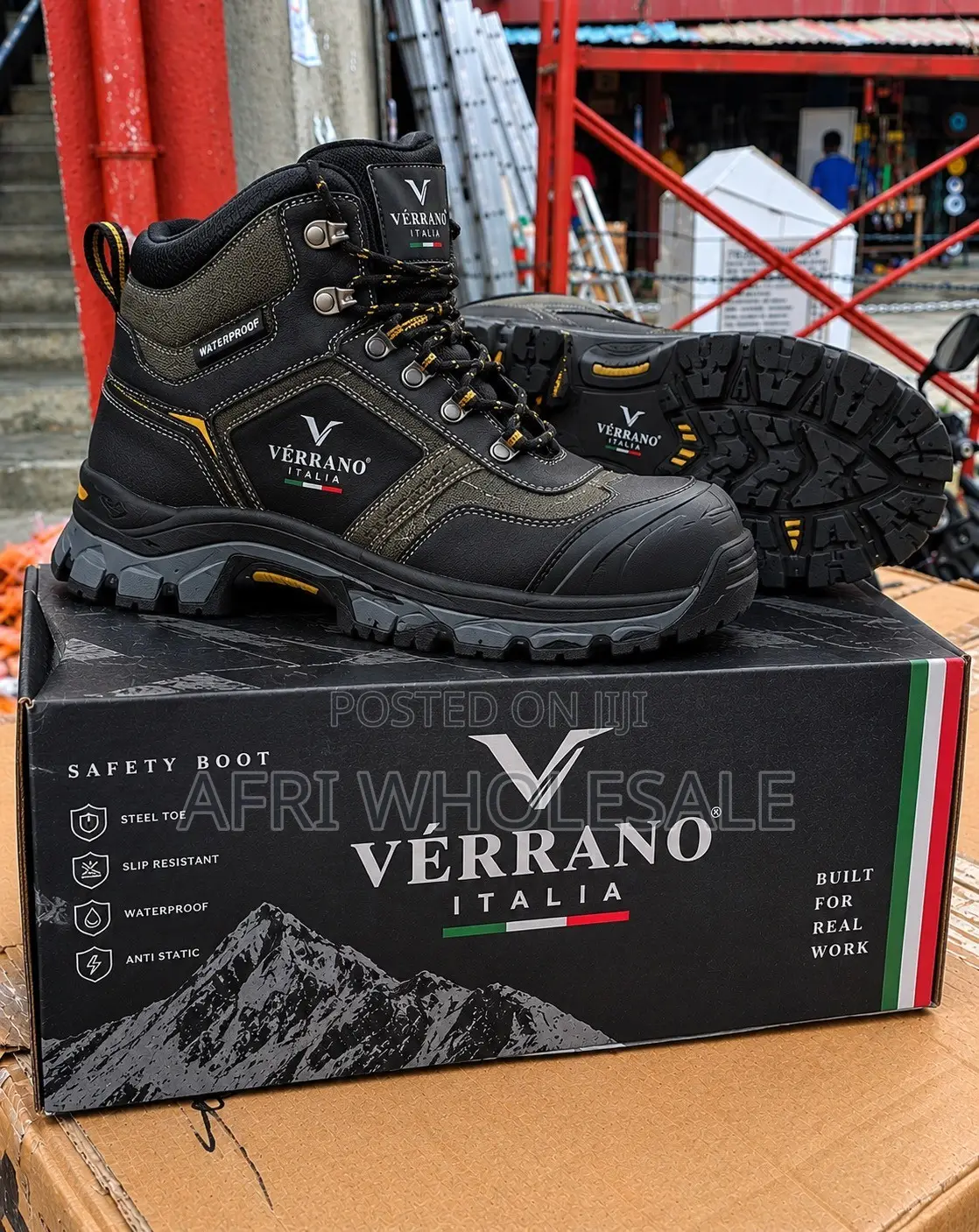 Steel Toe Safety Boots Heavy Duty Work Shoes Toe Protective Footwear
