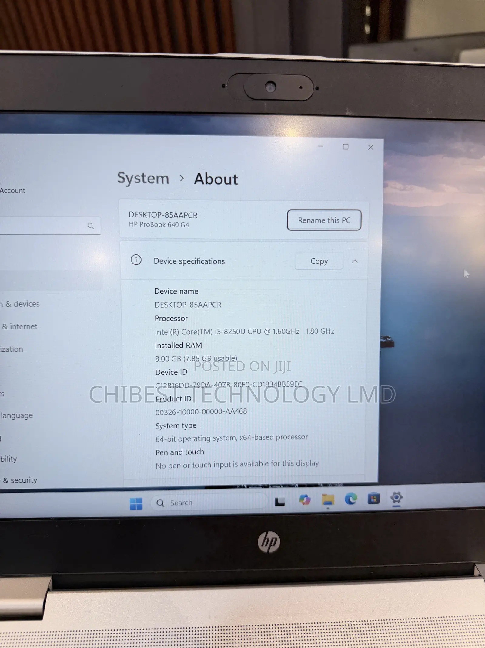 Laptop HP ProBook 640 G4 8GB Intel Core i5 SSD 256GB