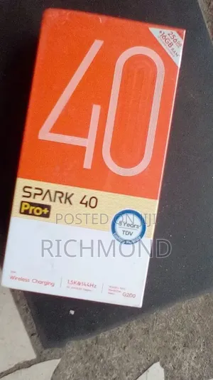 New Tecno Spark 40 Pro+ 256 GB Black