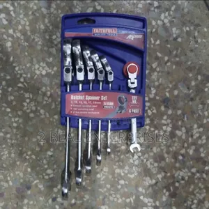 Faithfull 6-Piece Flex Head Ratchet Combination Spanner Set (8-19mm)