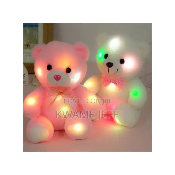 Figures Dolls Colourful Glowing Teddy Bear Stuffed Toy