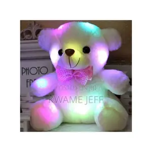 Figures Dolls Colourful Glowing Teddy Bear Stuffed Toy