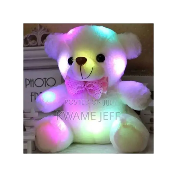 Figures Dolls Colourful Glowing Teddy Bear Stuffed Toy