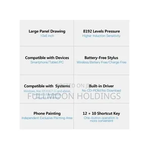 10×6 Vinsa Graphic Drawing Tablet Online Teaching, Graphic Art