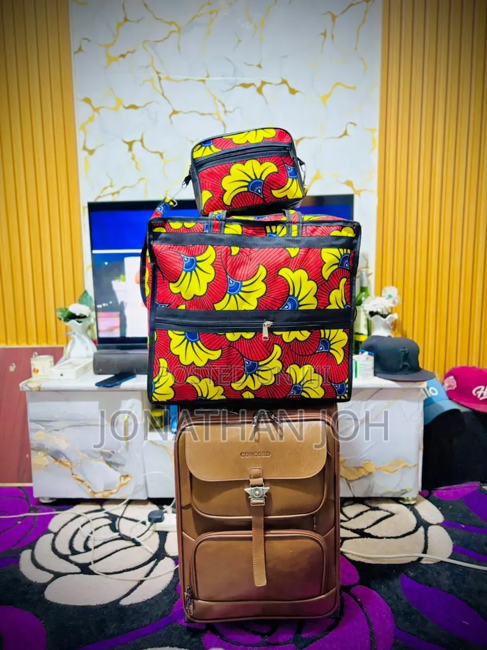 Ankara Travel Bag in Shopping Bag